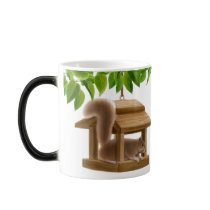 Squirrel in Bird Feeder Mug