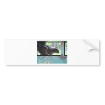 Squirrel in litter bin bumper stickers