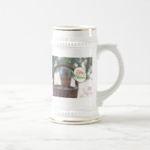 Squirrel in Snow Saying Merry Christmas Coffee Mug
