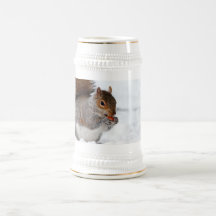 Squirrel in the Winter Mugs