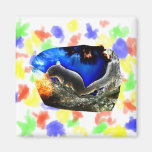 Squirrel In tree Pop Art Style Magnets