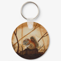 Squirrel Keychain by Stuwahacreations Squirrel Keychain