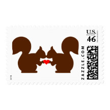 Squirrel love stamp