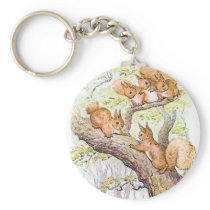 Squirrel Meeting Keychain