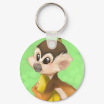 Squirrel Monkey with Banana keychains