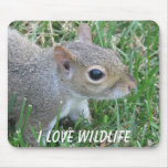 Squirrel Mousepad I Love Wildlife
