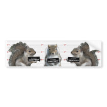 Squirrel Mug Shot Bumper Sticker