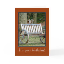 Squirrel n Nut' Birthday Card
