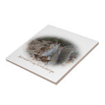 Squirrel Nuts About You Tile Trivet tiles