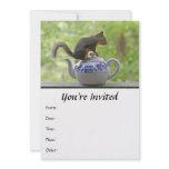 Squirrel on a Teapot Custom Invite