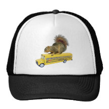 Squirrel on School Bus Hat