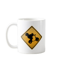 Squirrel on Scooter Coffee Mugs