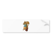 Squirrel on Strings Bumper Stickers