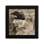 Squirrel Outlaws In The Old West Jewelry Box