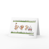 Squirrel Parade Greeting Cards