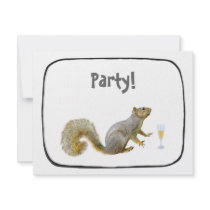 Squirrel Party Invitation