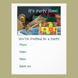 Squirrel - party invitation invitations