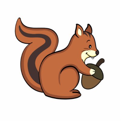 Baby Cartoon Squirrel