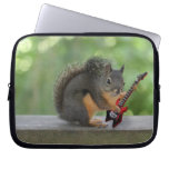 Squirrel Playing Electric Guitar Computer Sleeves