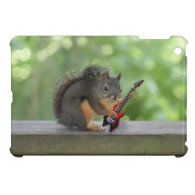 Squirrel Playing Electric Guitar iPad Mini Covers