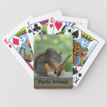 Squirrel Playing Electric Guitar Bicycle Poker Cards