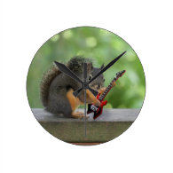 Squirrel Playing Electric Guitar
Wallclock