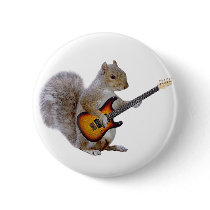 Squirrel Playing Guitar Buttons