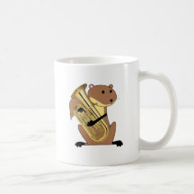 Squirrel Playing the Euphonium Coffee Mug