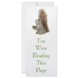 Squirrel Puppet Bookmark Template Personalized Rack Card