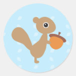 Squirrel! Round Stickers