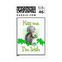 Squirrel St. Patricks Day postage
