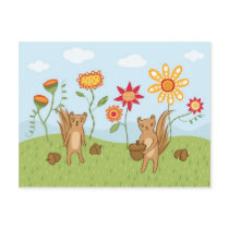 Squirrel Surprise postcard