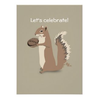 Squirrel Thank You Note Announcements
