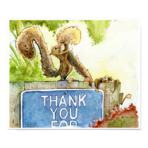 Squirrel Thank You posters