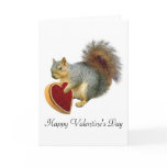 Squirrel Valentine Card cards