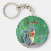 Squirrel Valentine Keychains