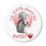 Squirrel Valentine Refrigerator Magnets