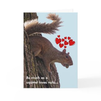 Squirrel Valentine's Day Card