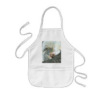 Squirrel with Apple Children's Apron by Critterpainter Squirrel with Apple Children's Apron