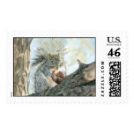 Squirrel with Apple postage Stamp