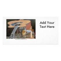 Squirrel with Guitar Picture Card