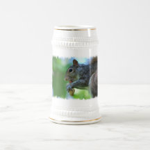 Squirrel with Nut Beer Stein Coffee Mug