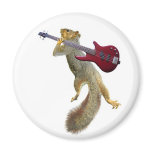Squirrel with Red Guitar Magnets