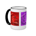 "Squirrelhol" jeweltones mugs by woodlandsecrets "Squirrelhol" jeweltones mugs