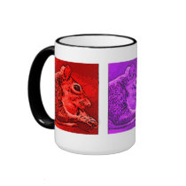 "Squirrelhol" jeweltones mugs by woodlandsecrets "Squirrelhol" jeweltones mugs