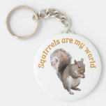 Squirrels are my World Key Chains