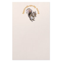 Squirrels are my World Stationery Design