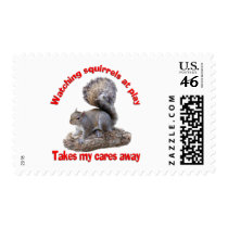 Squirrels at Play Postage Stamps