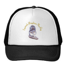 Squirrels Brighten My Day Mesh Hats