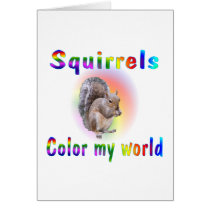 Squirrels Color My World cards